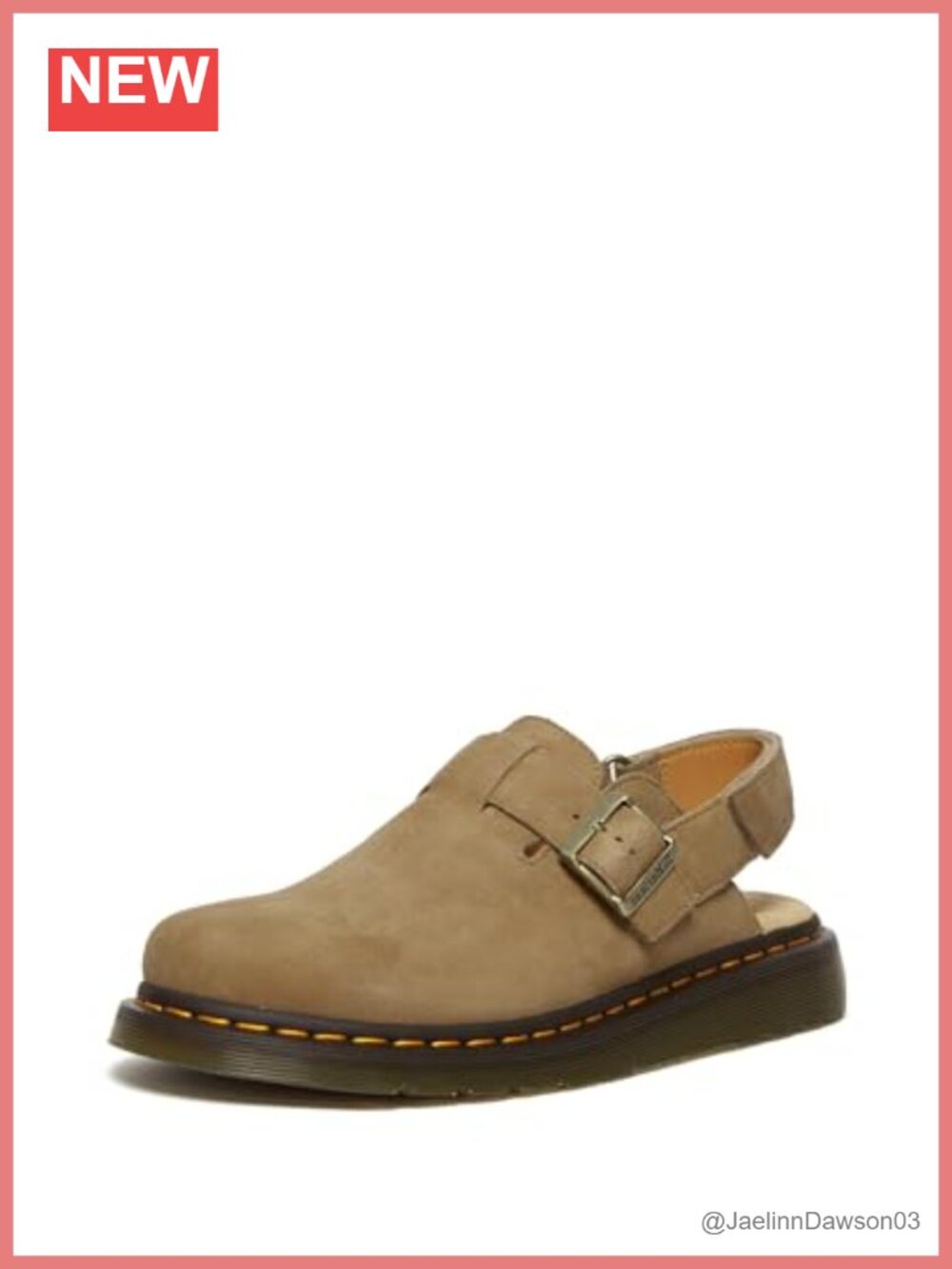 Dr. Martens Mules Suede Slingback Adjustable Strap Goodyear Welt